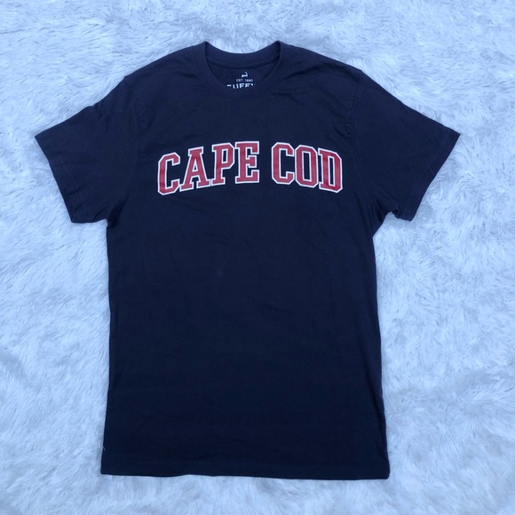 CUFFY’S • NWT Cape Cod MA Navy Blue Red Sox Style Classic Tee Shirt Size Small - Picture 14 of 14